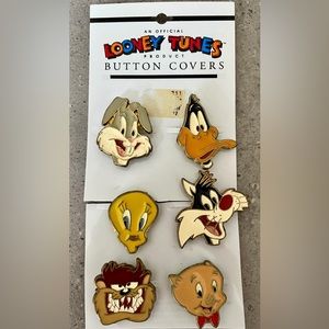 6 Looney Tunes Button Covers